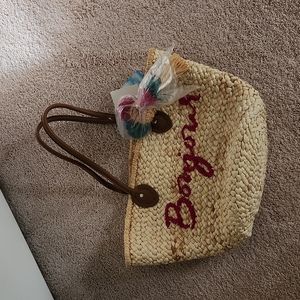 Bonjour Raffia Beach Tote